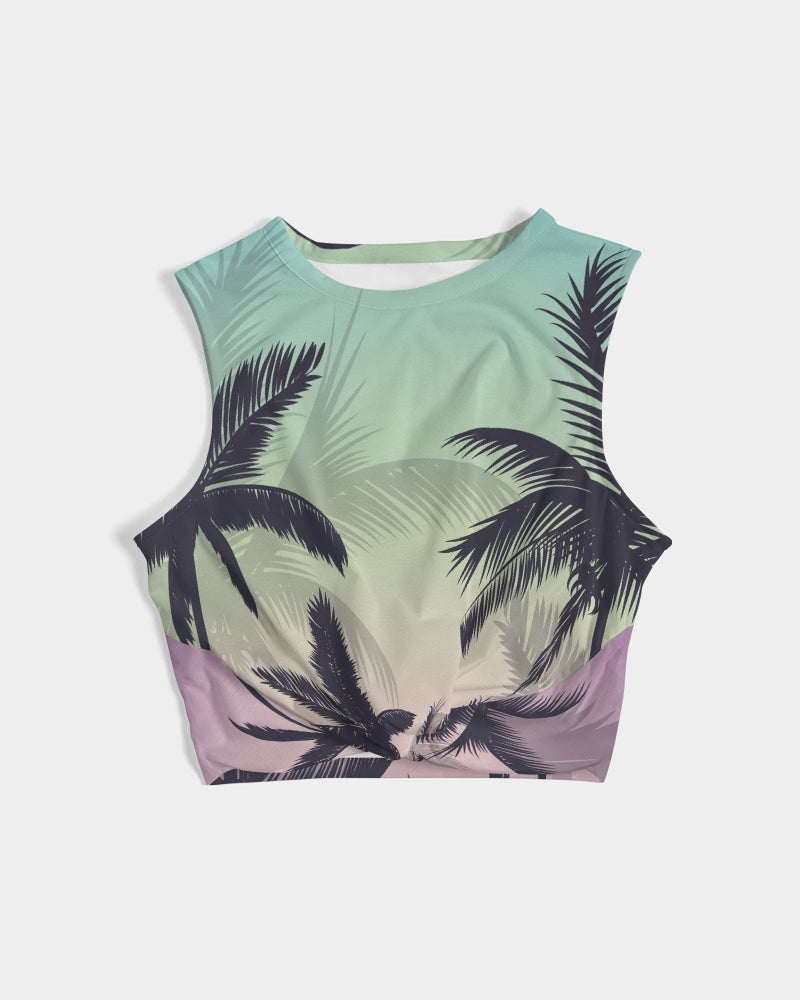 Find Your Coast® Sunset Twist-Front Tank