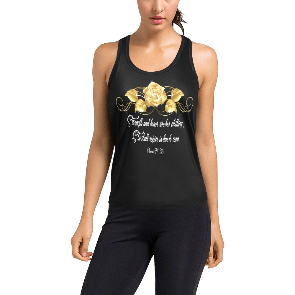 Women's Strength & Honor Racerback Tank Top