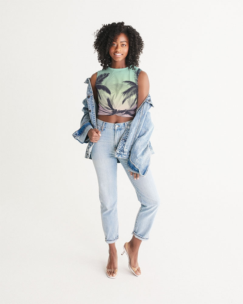 Find Your Coast® Sunset Twist-Front Tank