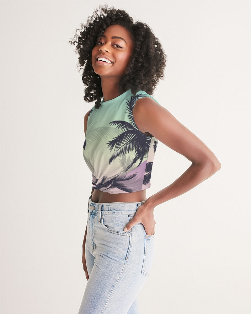 Find Your Coast® Sunset Twist-Front Tank