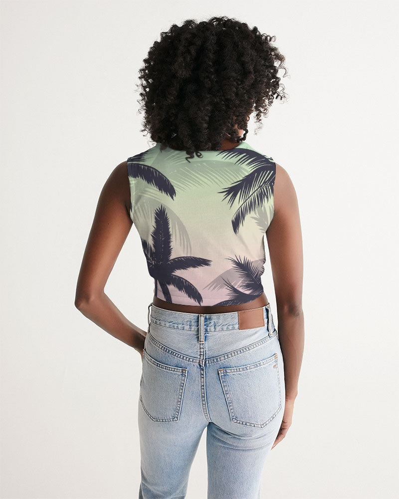 Find Your Coast® Sunset Twist-Front Tank