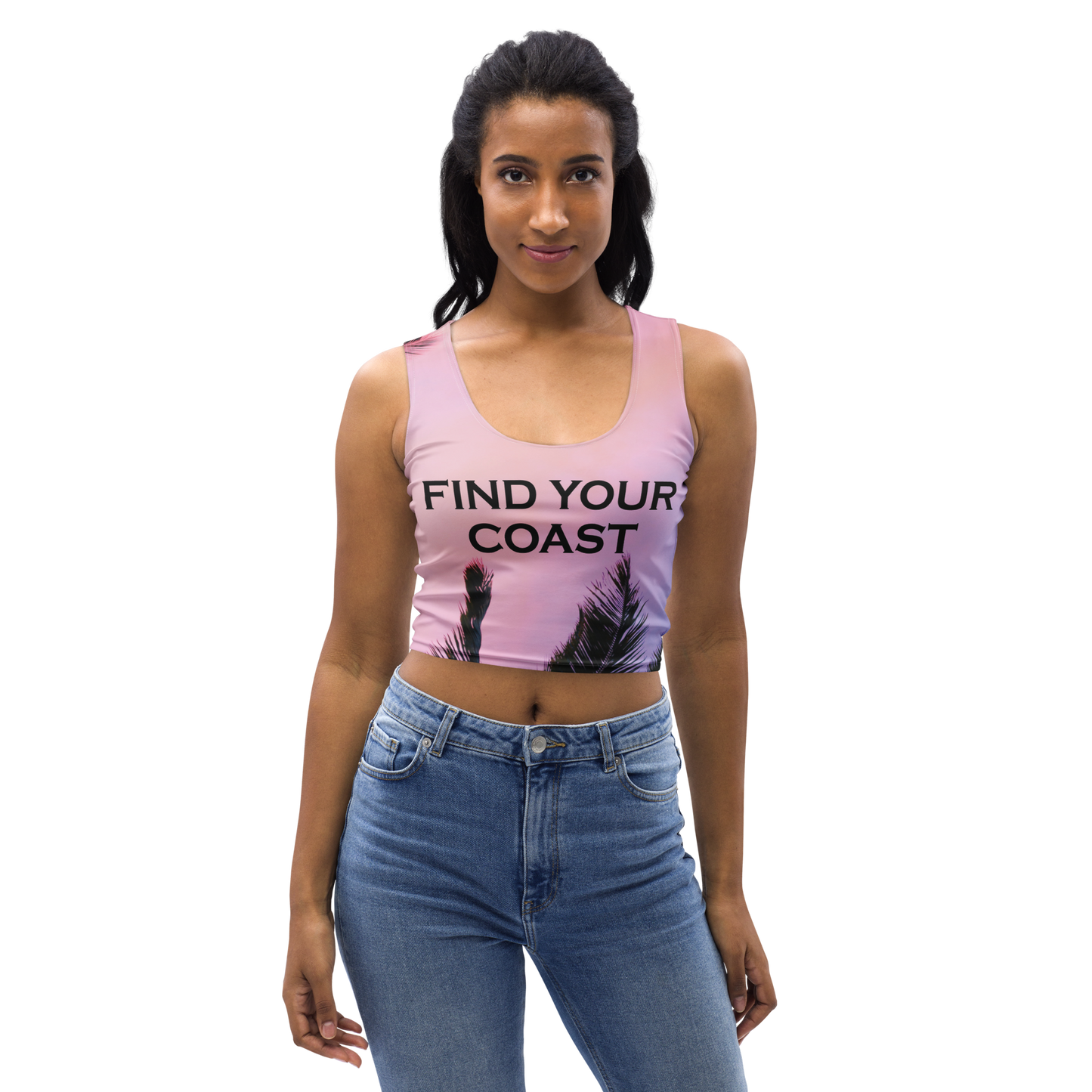 Find Your Coast® Beach Cropped Tank Top