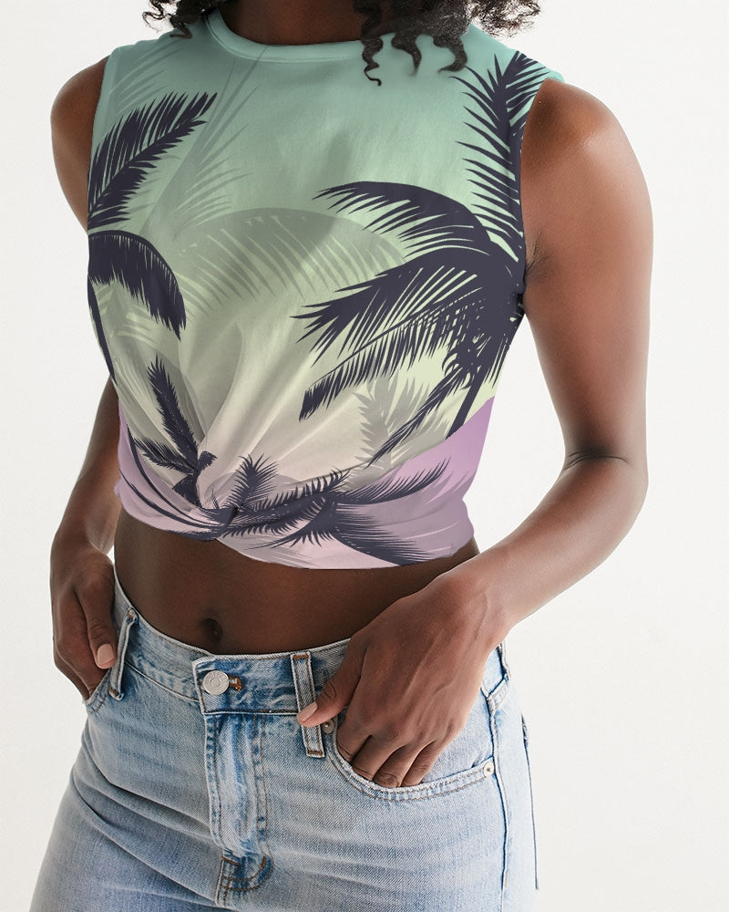 Find Your Coast® Sunset Twist-Front Tank