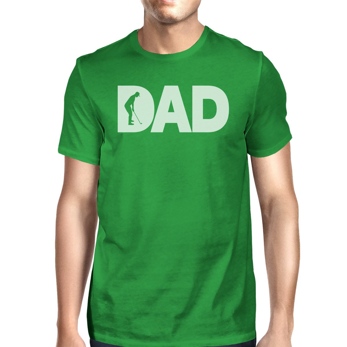 Dad Golf 1 Green Graphic T-Shirt for Men Funny Golf Gifts for Dad