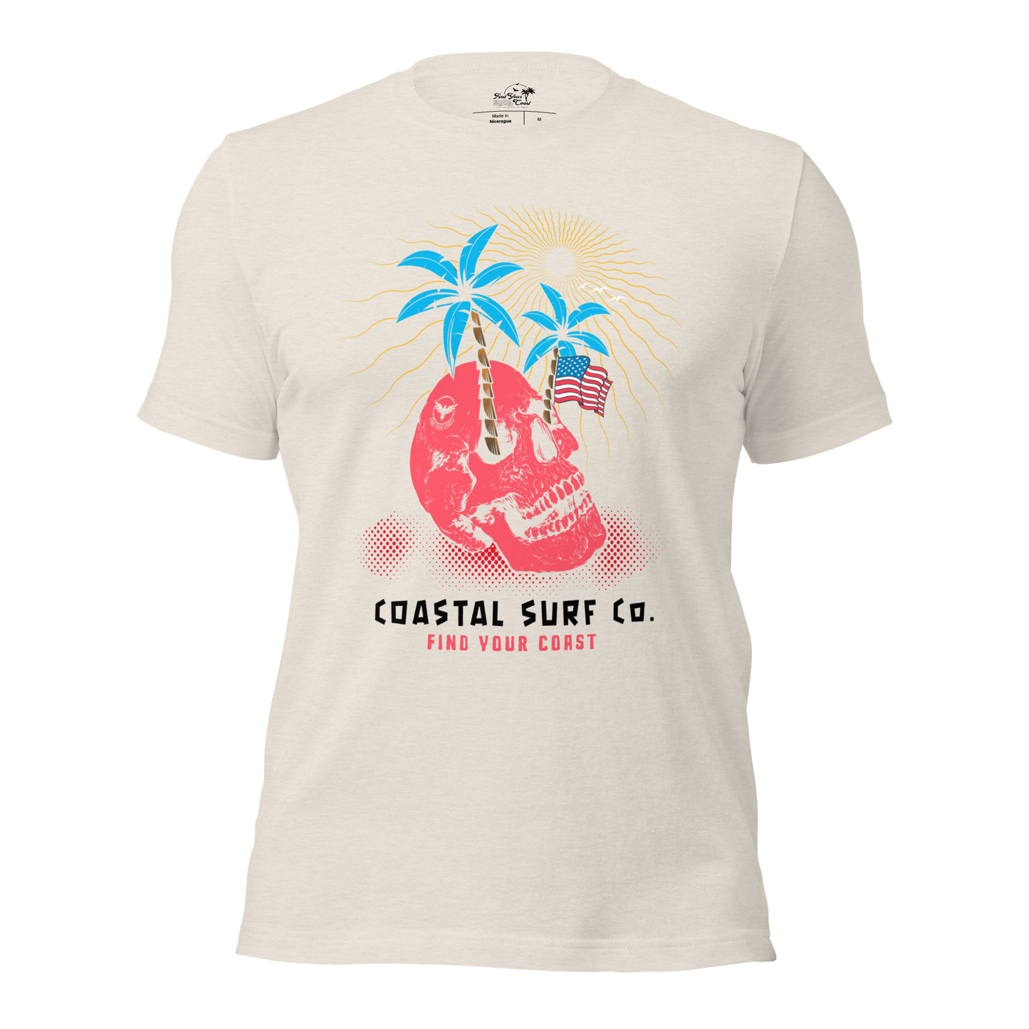 Coastal Surf Co. American Skull Tees