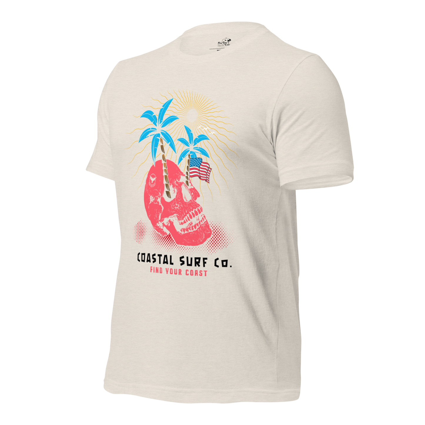 Coastal Surf Co. American Skull Tees