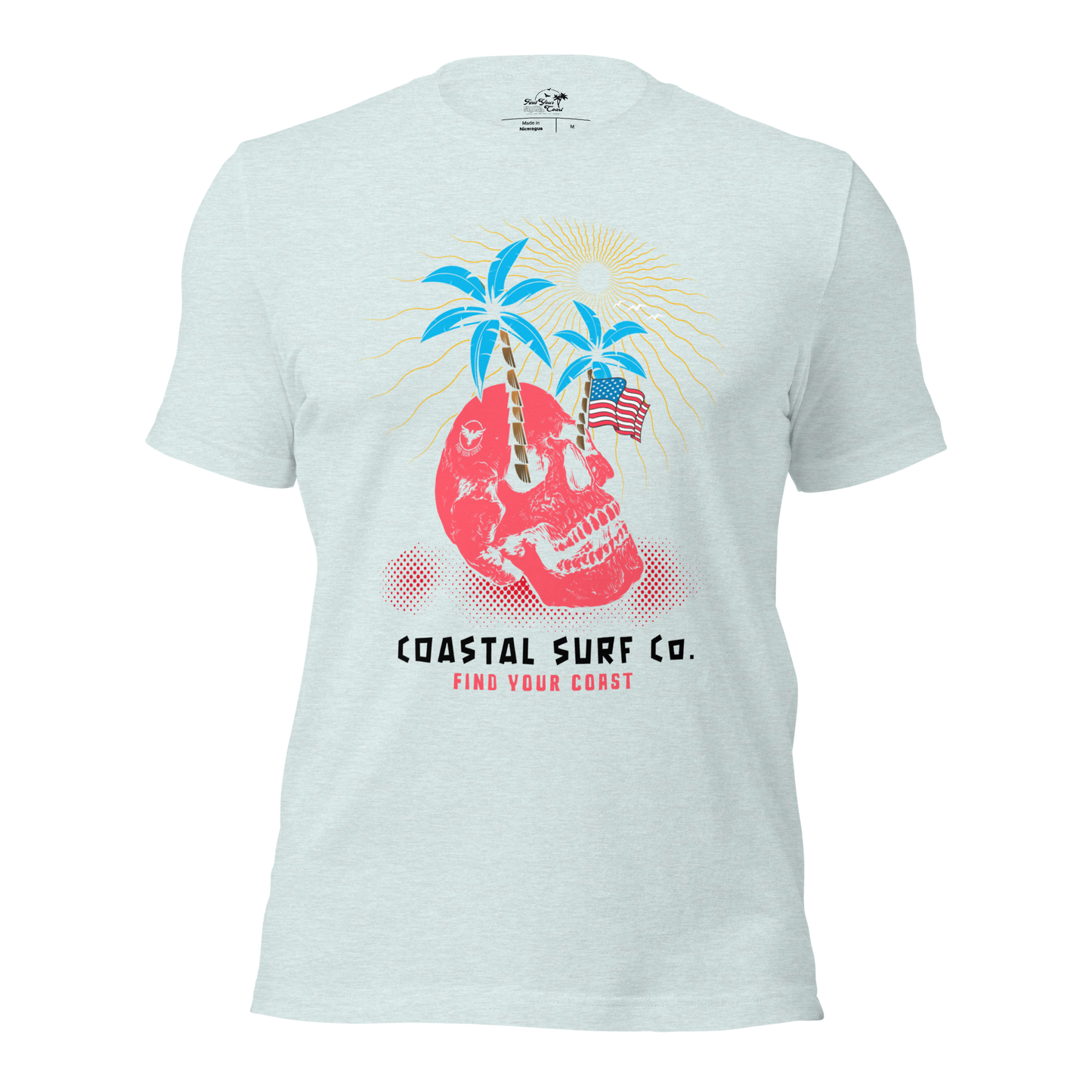 Coastal Surf Co. American Skull Tees