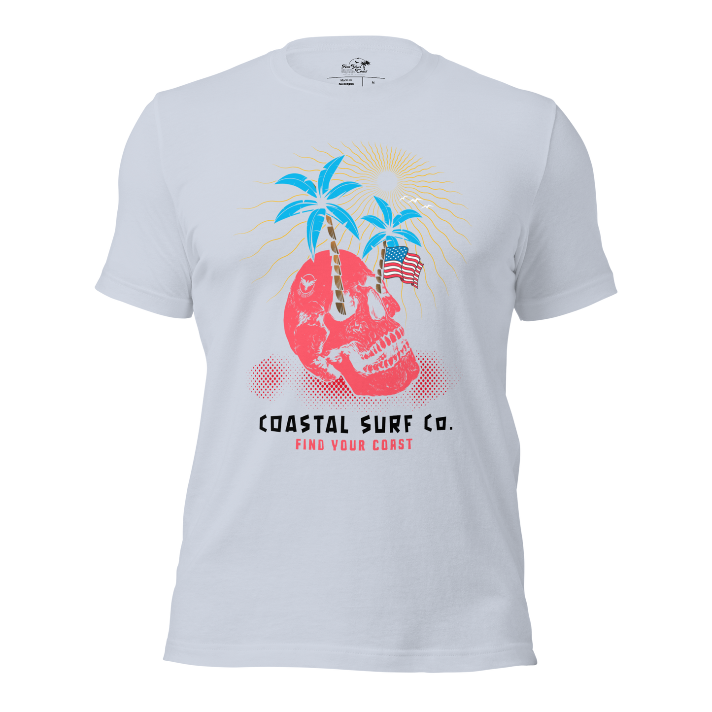 Coastal Surf Co. American Skull Tees