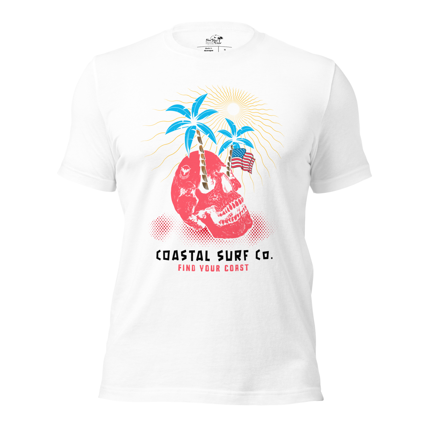 Coastal Surf Co. American Skull Tees