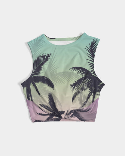 Find Your Coast® Sunset Twist-Front Tank