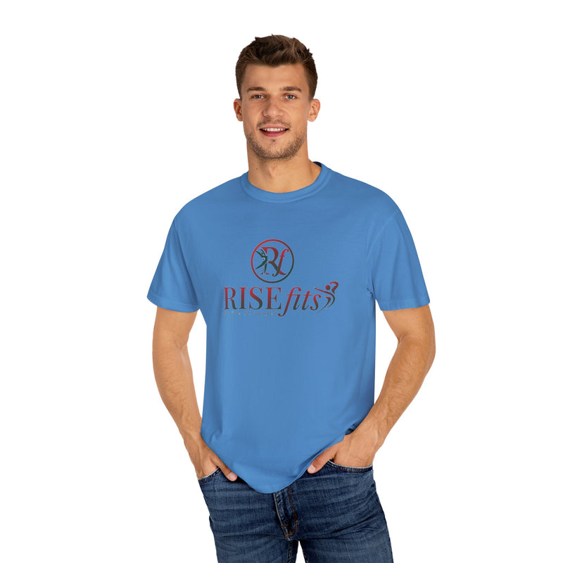 Unisex Garment-Dyed T-Shirt - RISEfits "Strive Stronger" Motivational Tee