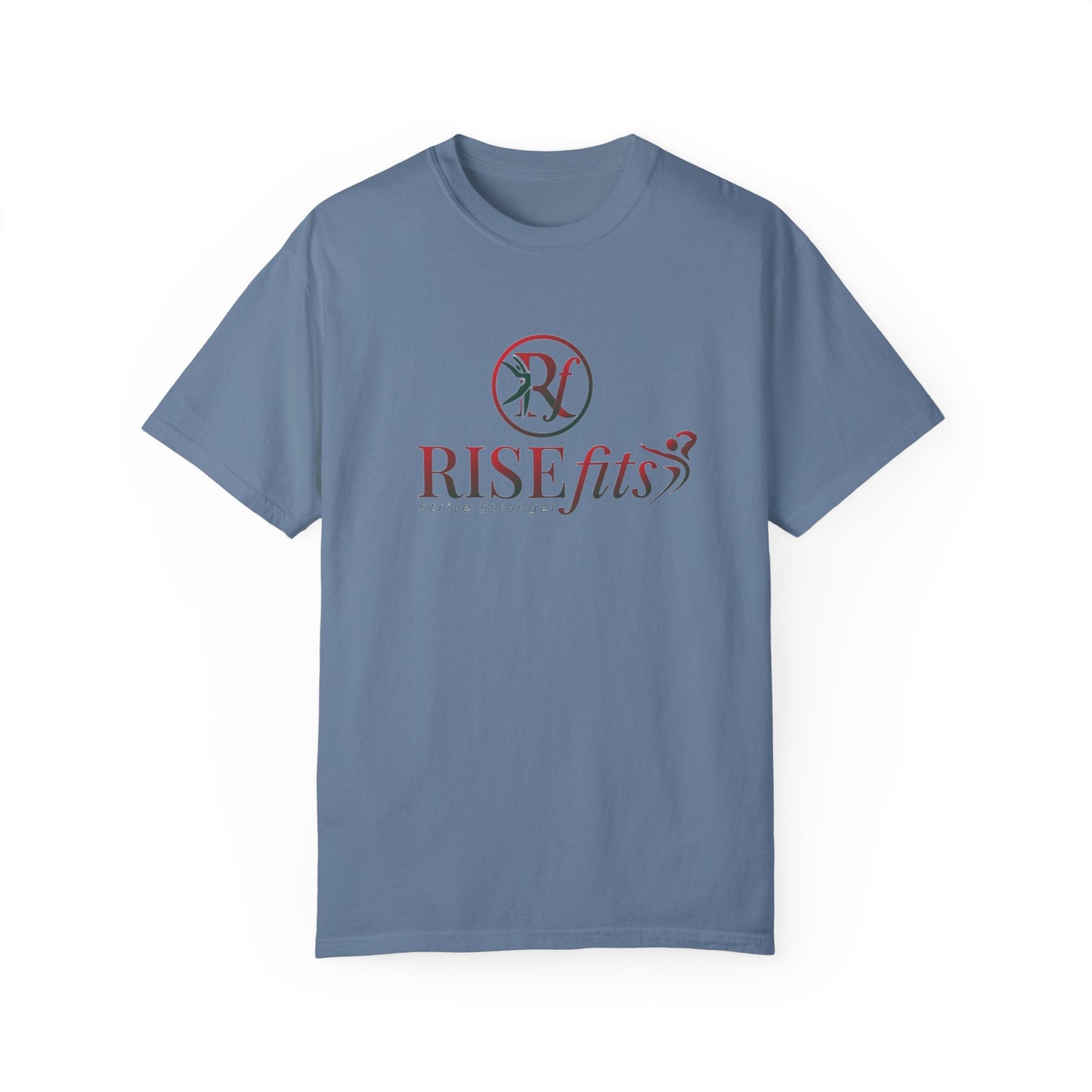 Unisex Garment-Dyed T-Shirt - RISEfits "Strive Stronger" Motivational Tee