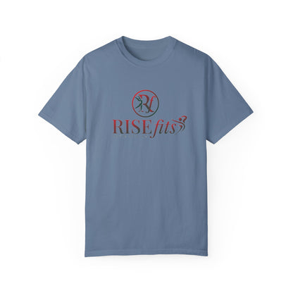 Unisex Garment-Dyed T-Shirt - RISEfits "Strive Stronger" Motivational Tee