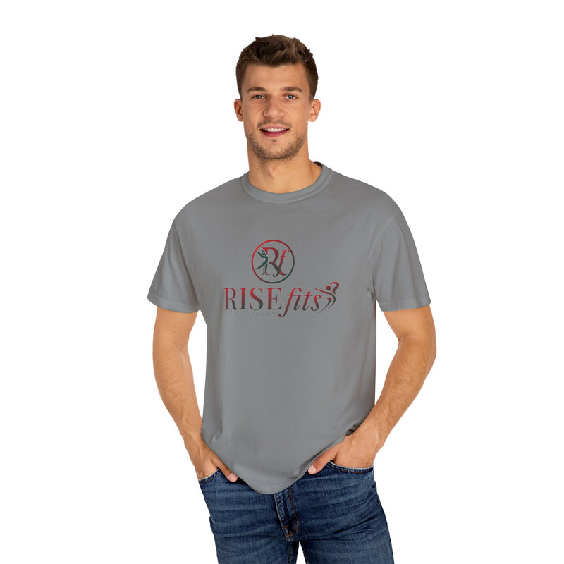 Unisex Garment-Dyed T-Shirt - RISEfits "Strive Stronger" Motivational Tee