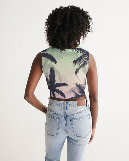 Find Your Coast® Sunset Twist-Front Tank