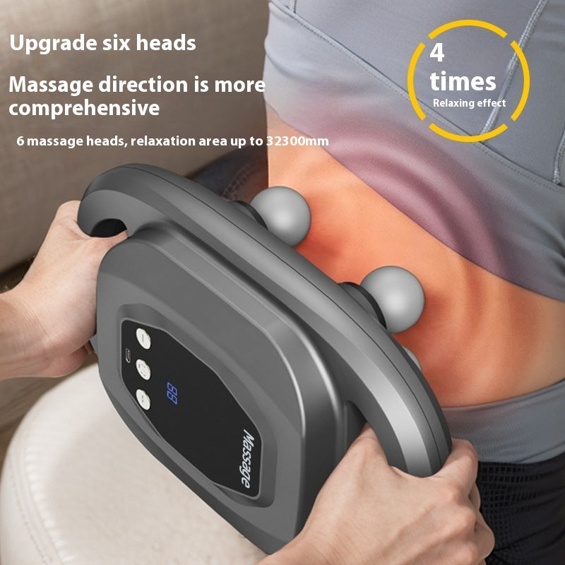 Strong Vibration Of Waist And Back Muscle Relaxation Charging Digital Display Massage Gun