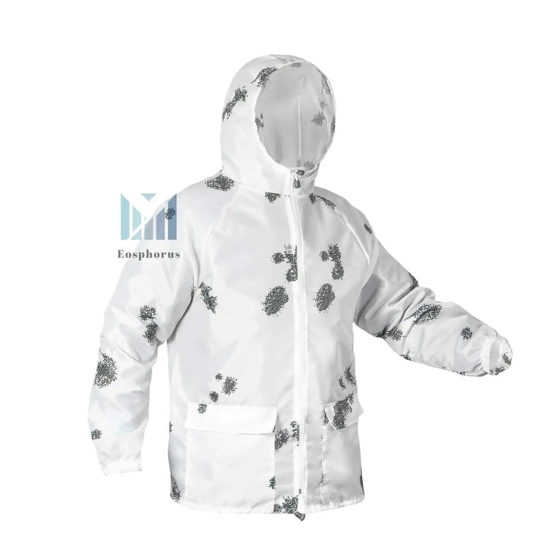 Blur Snow Camo Winter Masking Overall  Ultra Thin Overwhites Airsoft XL Size