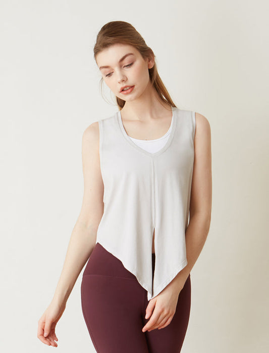 Knot Your Race v Neck Tie Tank