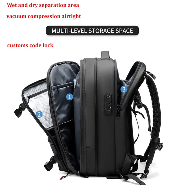 The Ultimate Travel Pack: Men’s Vacuum Compression Backpack