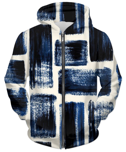 Abstract Pattren 2 UNISEX ZIP HOODIE