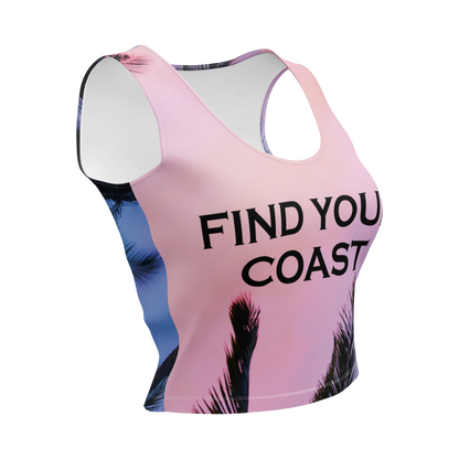 Find Your Coast® Beach Cropped Tank Top