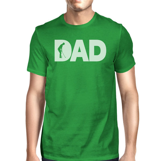 Dad Golf 1 Green Graphic T-Shirt for Men Funny Golf Gifts for Dad