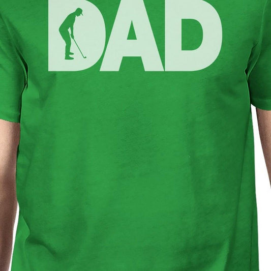Dad Golf 1 Green Graphic T-Shirt for Men Funny Golf Gifts for Dad