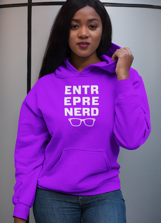 Entrepreneur Nerd Purple Hoodie