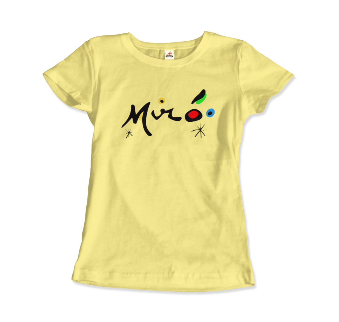 Joan Miro Colorful Signature Artwork T-Shirt