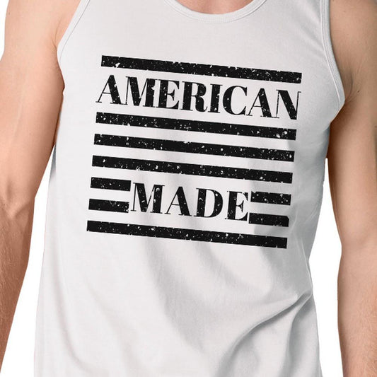 American Made Funny 4th of July Tank Top for Men Gifts for Him