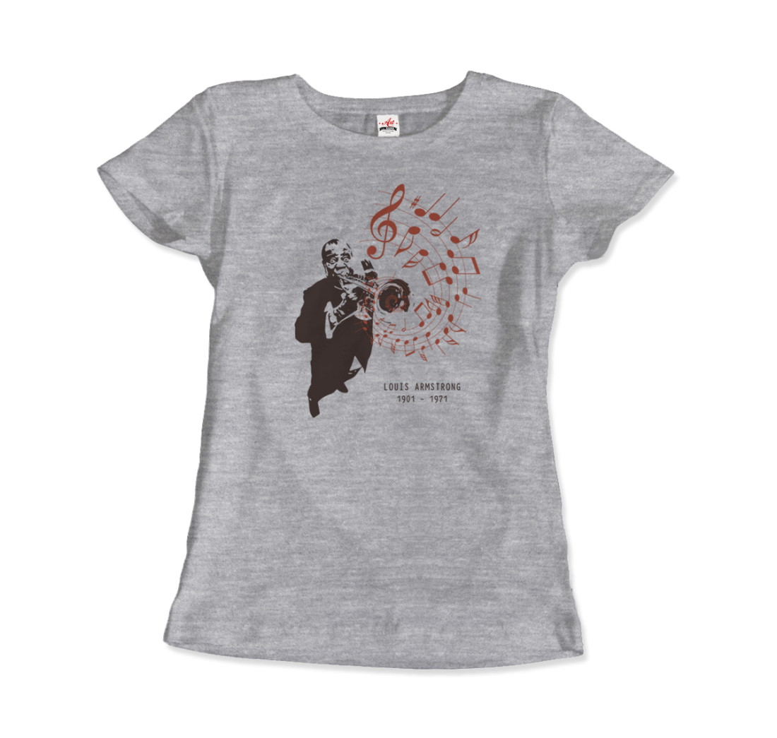 Louis Armstrong (Satchmo) Playing Trumpet T-Shirt