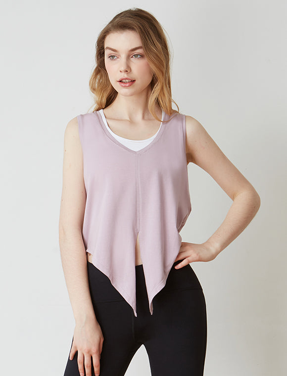 Knot Your Race v Neck Tie Tank