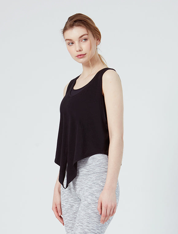 Knot Your Race v Neck Tie Tank