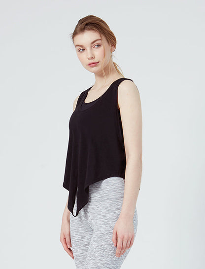 Knot Your Race v Neck Tie Tank