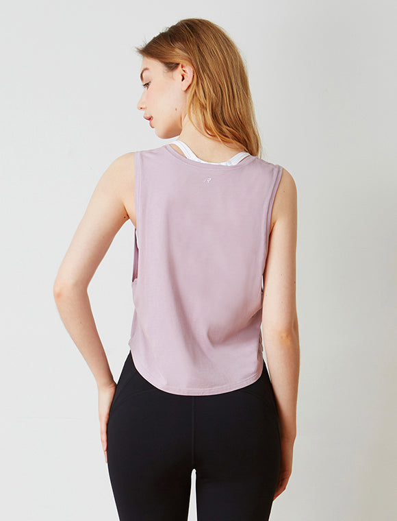 Knot Your Race v Neck Tie Tank