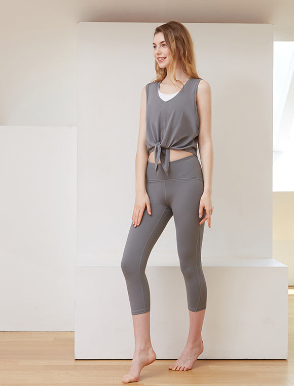 Knot Your Race v Neck Tie Tank