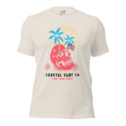 Coastal Surf Co. American Skull Tees