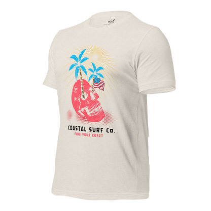 Coastal Surf Co. American Skull Tees