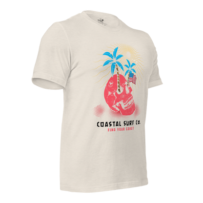 Coastal Surf Co. American Skull Tees