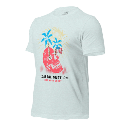 Coastal Surf Co. American Skull Tees