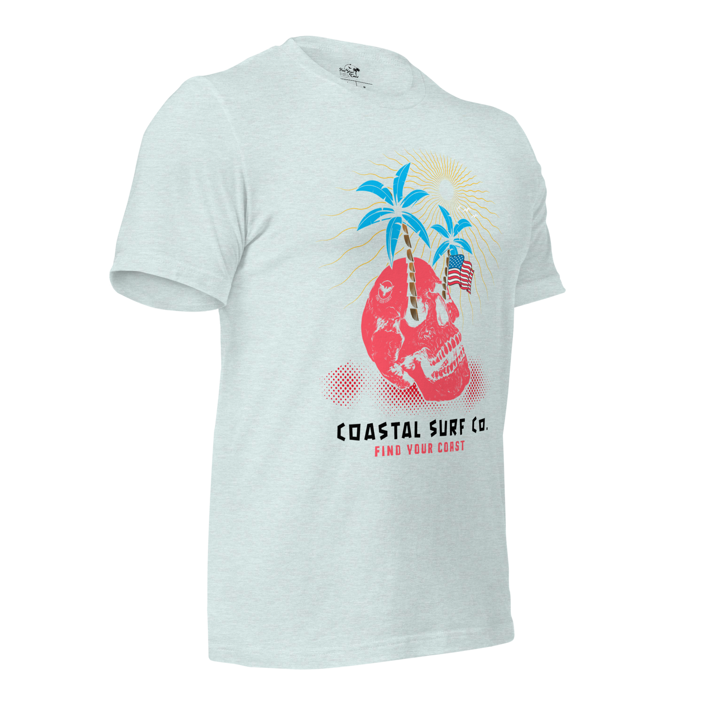 Coastal Surf Co. American Skull Tees