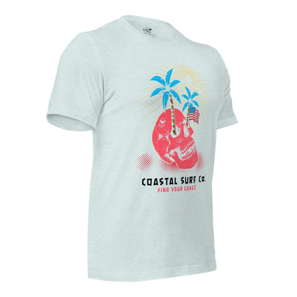 Coastal Surf Co. American Skull Tees