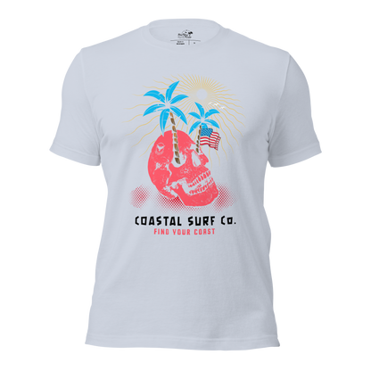 Coastal Surf Co. American Skull Tees