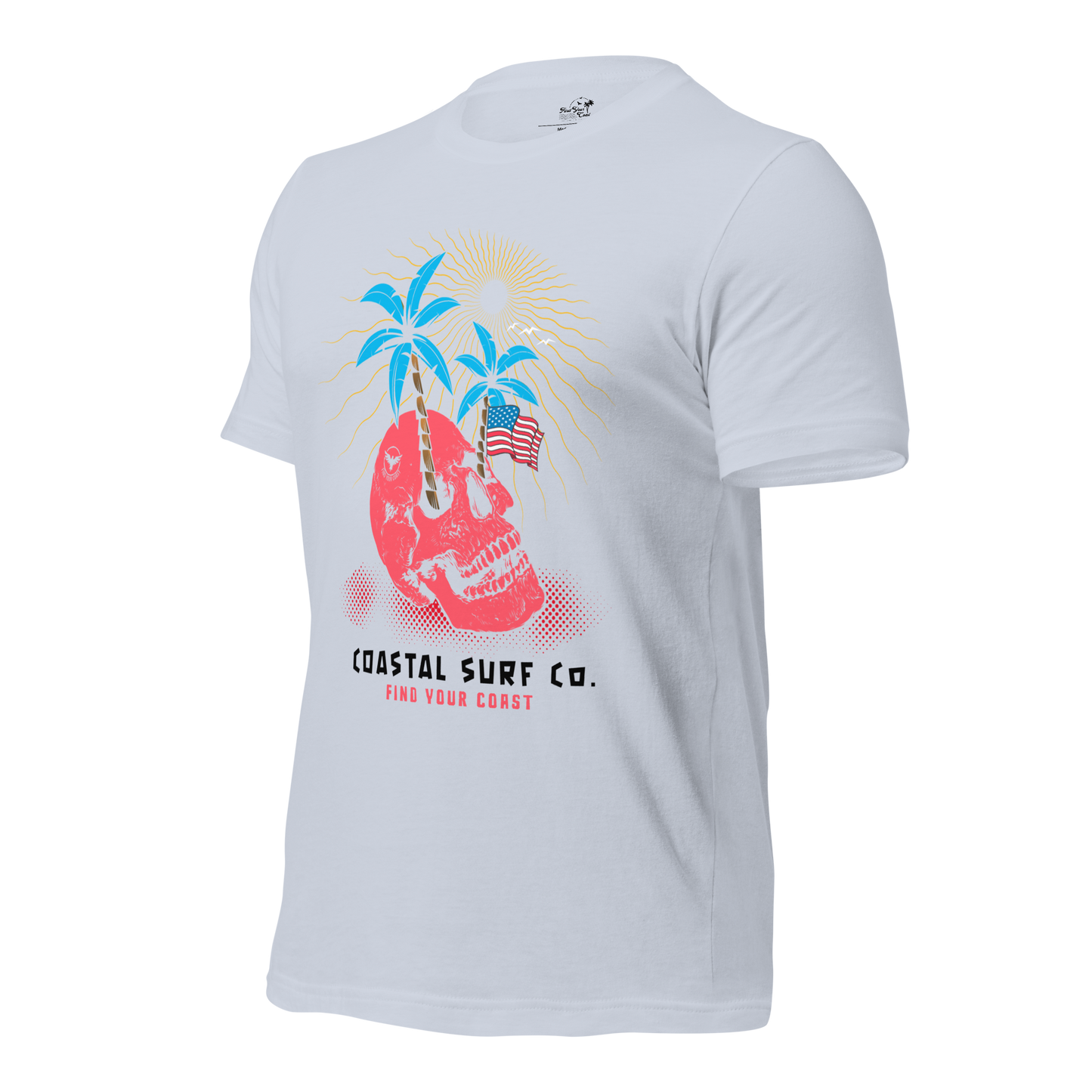 Coastal Surf Co. American Skull Tees