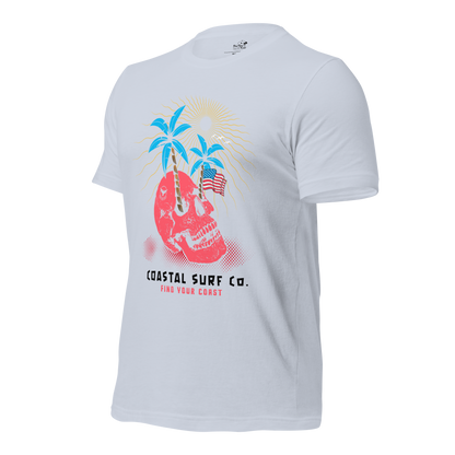 Coastal Surf Co. American Skull Tees