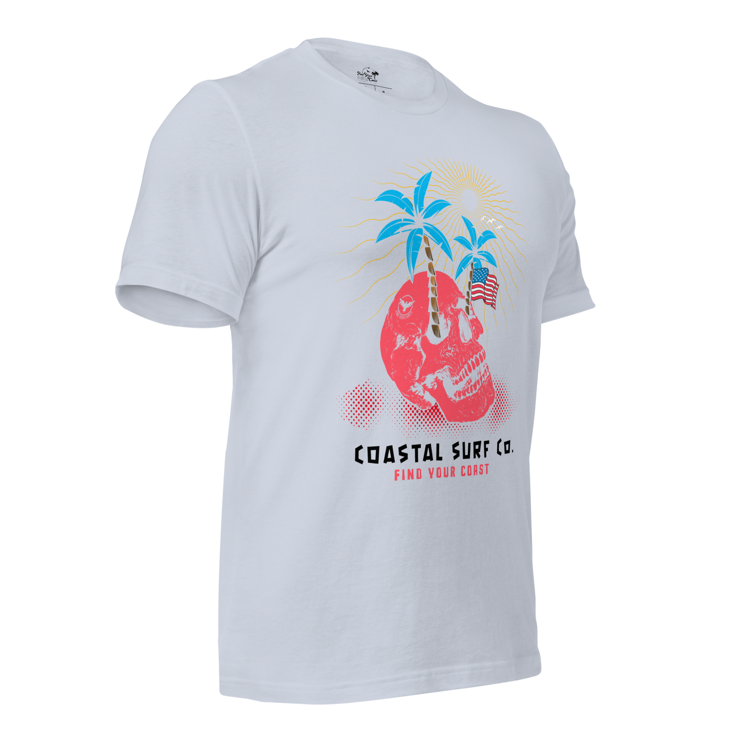 Coastal Surf Co. American Skull Tees