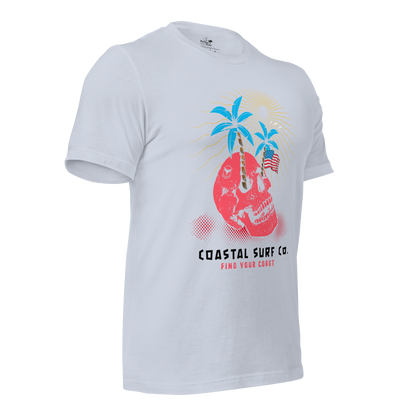 Coastal Surf Co. American Skull Tees