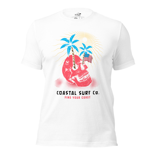 Coastal Surf Co. American Skull Tees