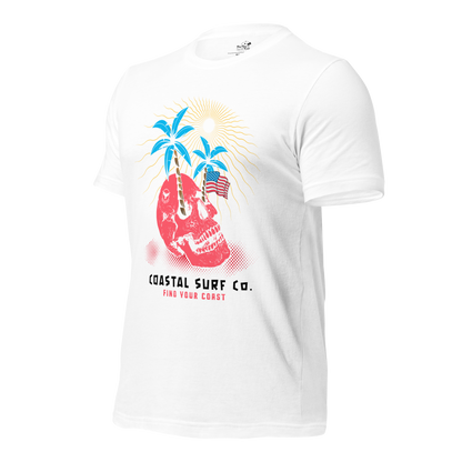 Coastal Surf Co. American Skull Tees