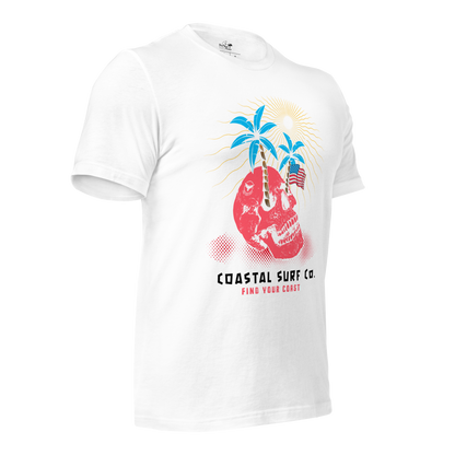 Coastal Surf Co. American Skull Tees